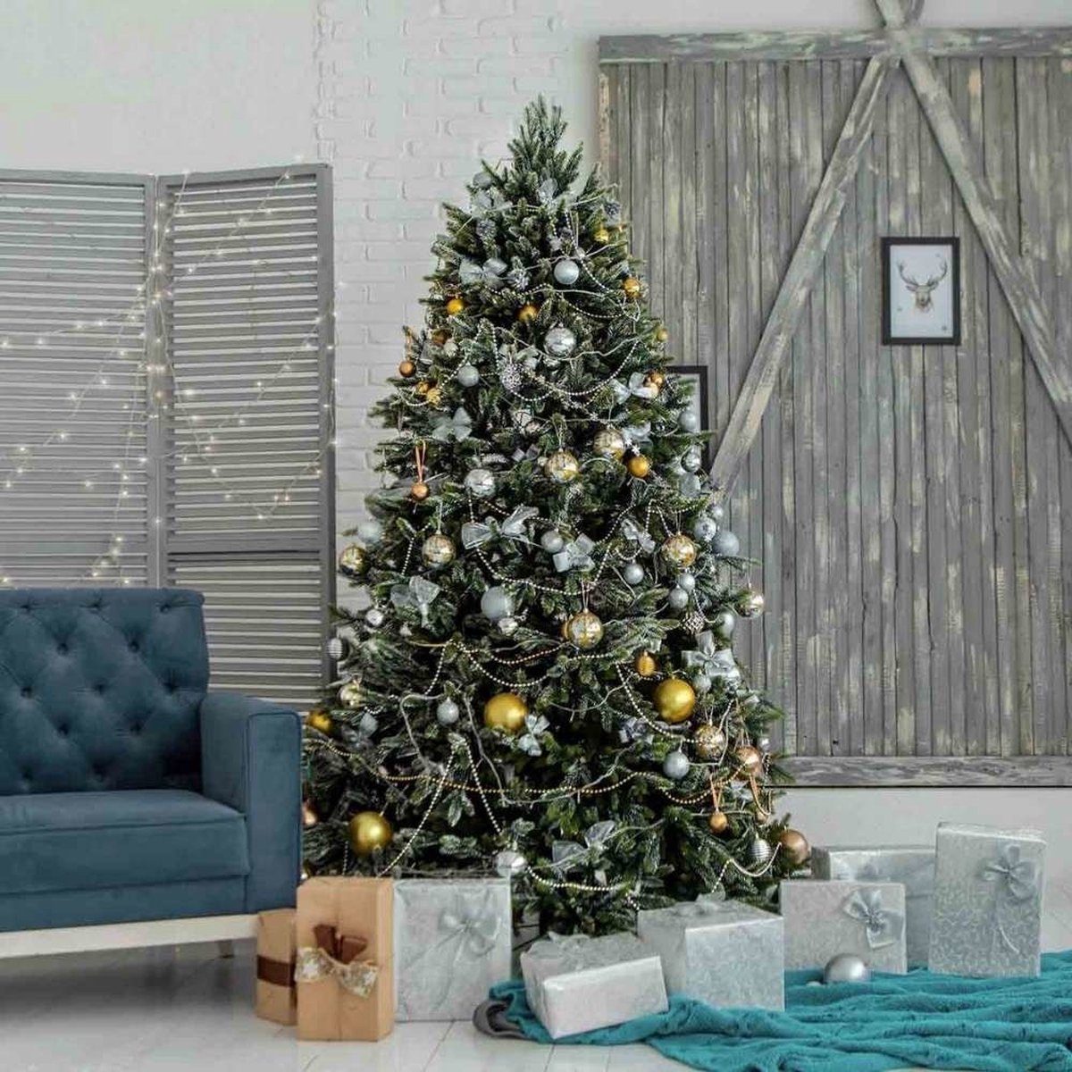 Black Box Trees Brampton Kunstkerstboom Smal H215xØ125 cm Groen