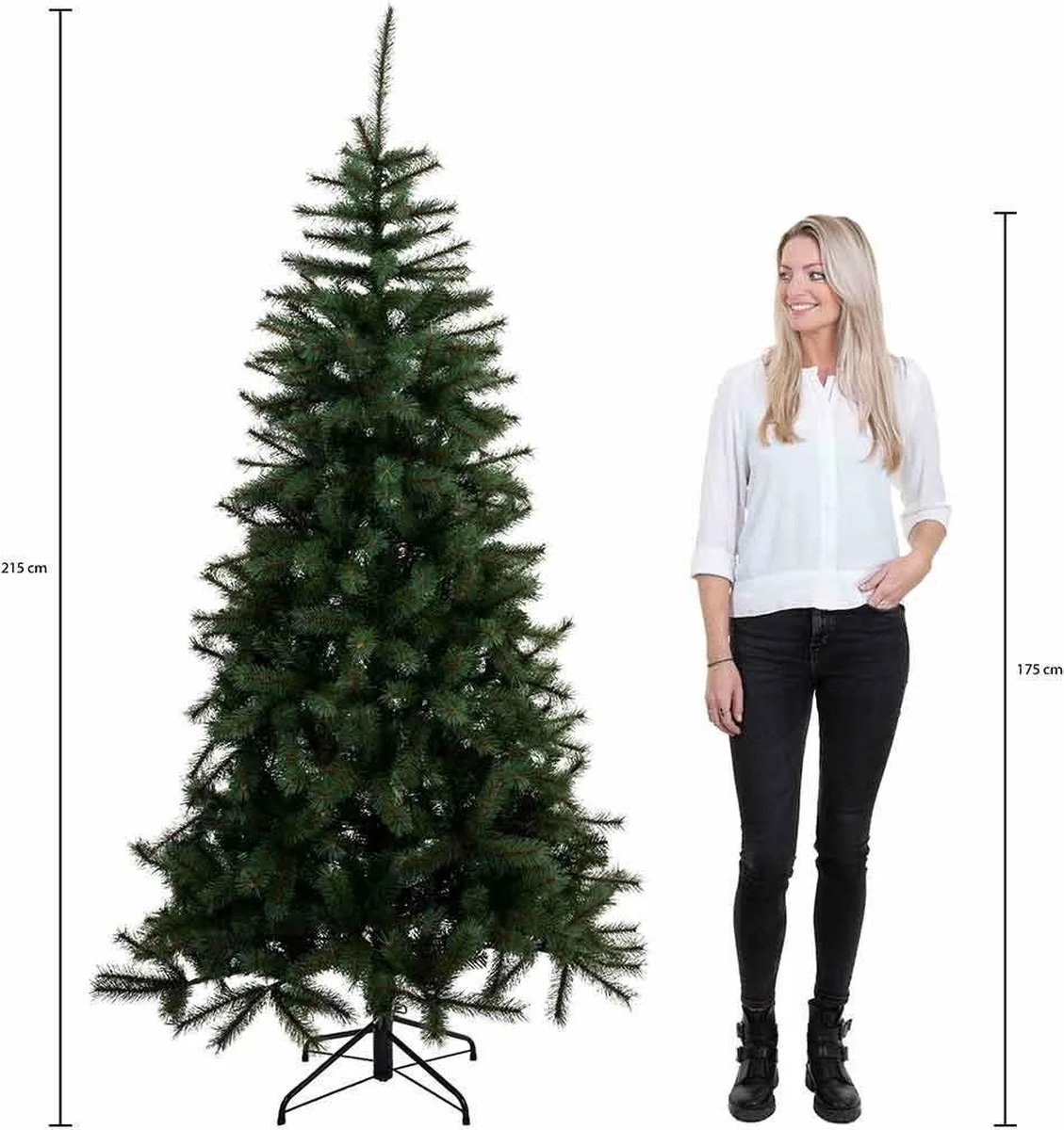 Black Box Trees Brampton Kunstkerstboom Smal H215xØ125 cm Groen