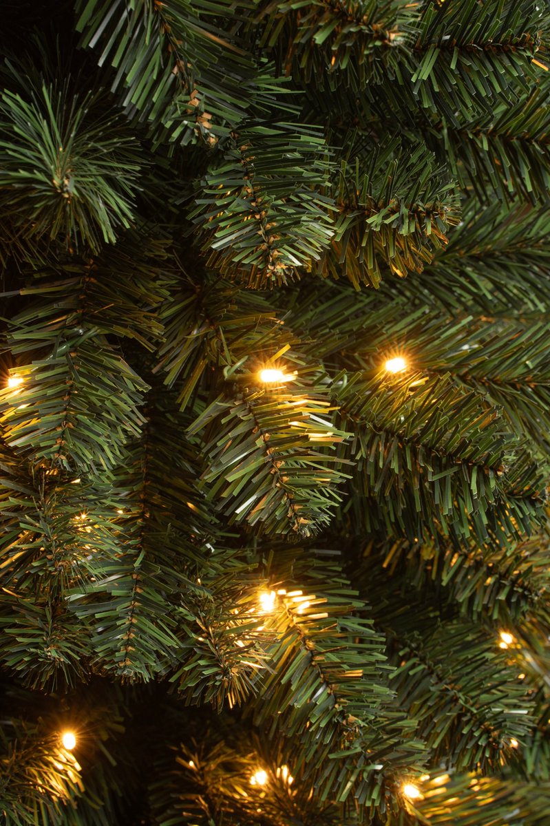 Black Box Trees Charlton Pilar kerstboom led 160L groen warm wit h215xd56cm