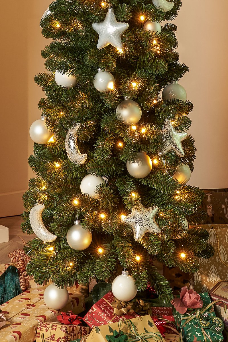 Black Box Trees Charlton Pilar kerstboom led 160L groen warm wit h215xd56cm
