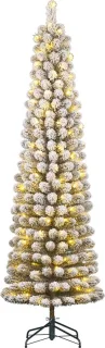 Black Box Trees Charlton Smalle Kunstkerstboom LED 260 cm Groen Frosted