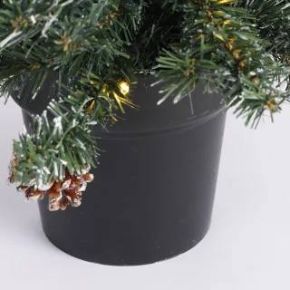 Black Box Trees Creston Kerstboomset 2 bomen + 1 krans Groen