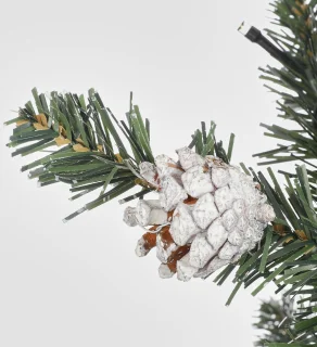 Black Box Trees Creston Kerstboomset 2 bomen + 1 krans Groen