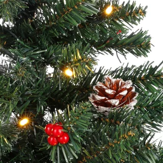 Black Box Trees Creston Kerstboomset 2 bomen + 1 krans Groen