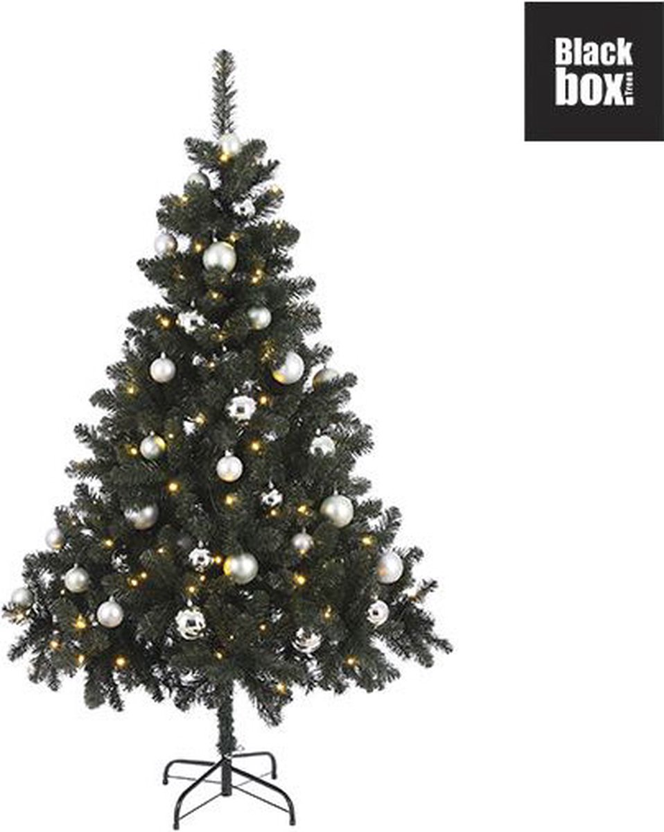 Black Box Trees Fynn Kerstboom 140 LED 185x115 cm Zilver