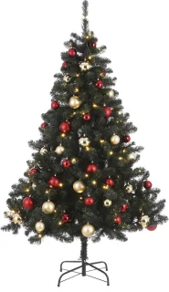 Black Box Trees Fynn Kunstkerstboom H185 cm - Rood/Goud