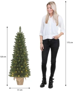 Black Box Trees Gerlos Smalle Kunstkerstboom in Pot