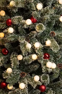 Black Box Trees Kaprun Kunstkerstboom H60 Ø39 cm Groen Frosted Rood