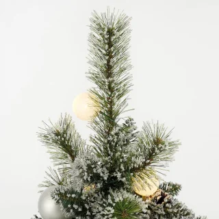 Black Box Trees Kaprun Kunstkerstboom in pot 90 cm - Groen/Zilver
