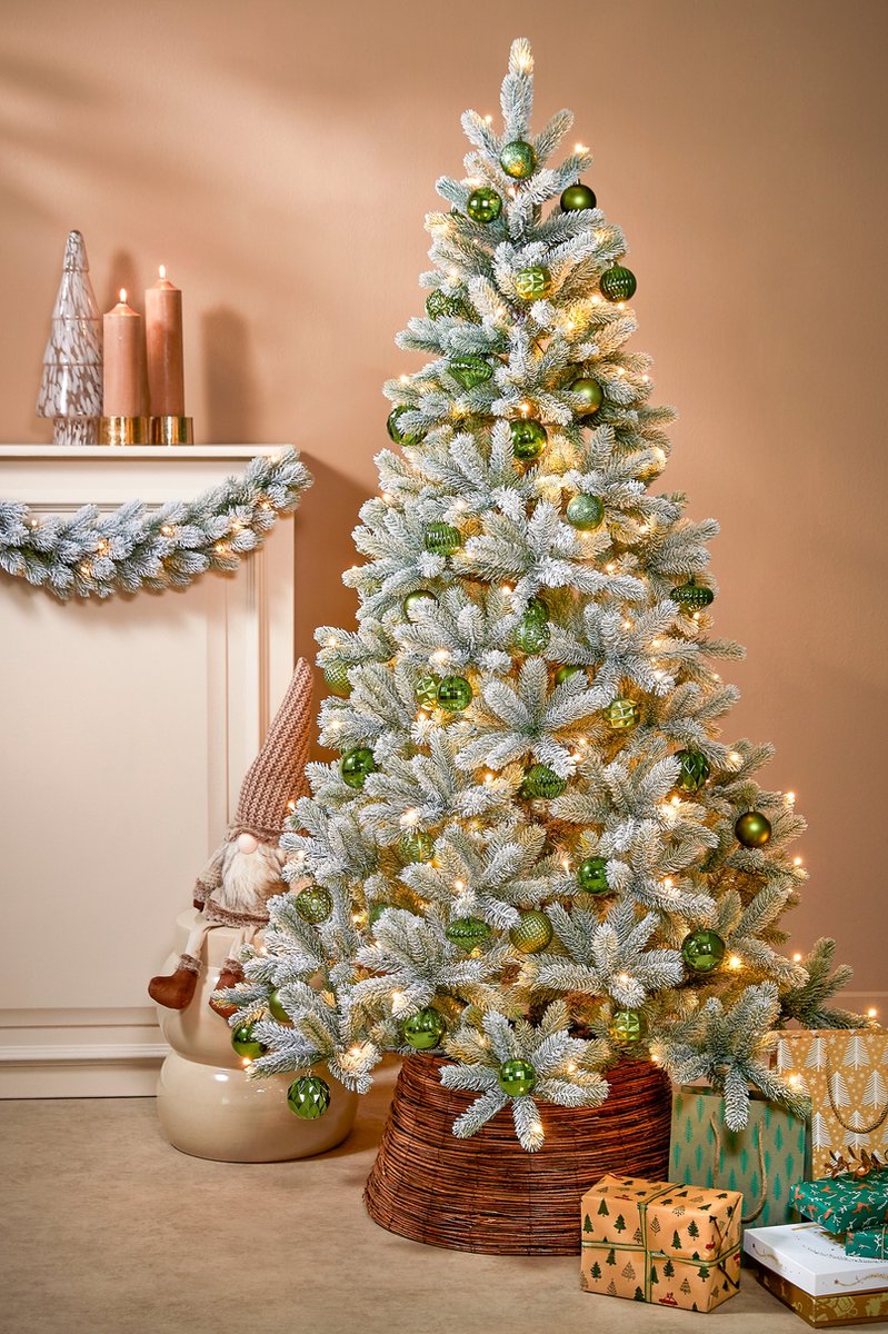 Black Box Trees Nagoya Kunstkerstboom H180 x Ø108 cm Groen Frosted
