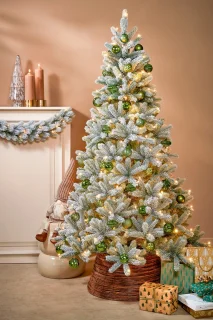 Black Box Trees Nagoya Kunstkerstboom H180 x Ø108 cm Groen Frosted