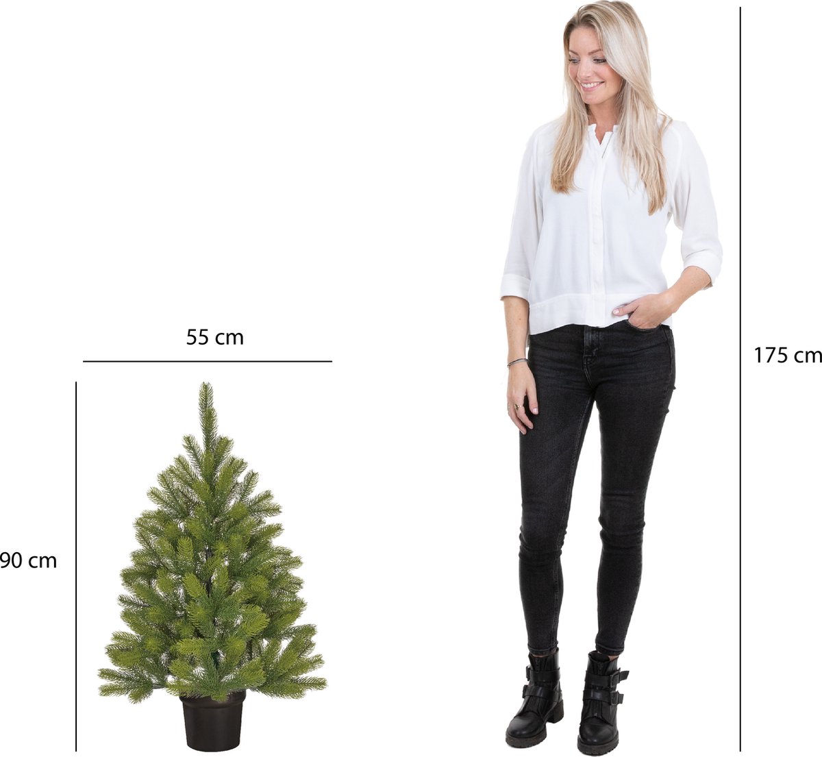 Black Box Trees Nigata Kunstkerstboom H90 Ø55 cm Groen