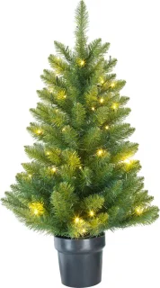 Black Box Trees Riverton Kunstkerstboom LED H90xØ58 cm Groen
