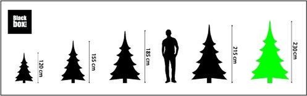 Black Box Trees Toronto Kunstkerstboom Groen H230xØ140 cm