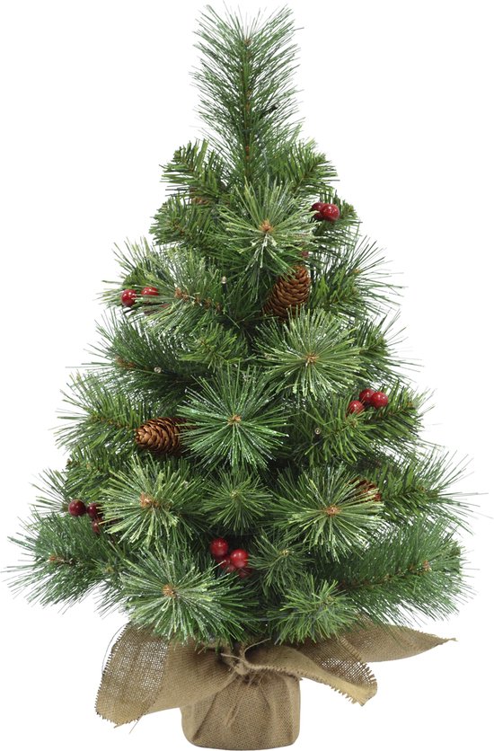 Black Box Trees Warth kerstboom burlap groen h60xØ35cm