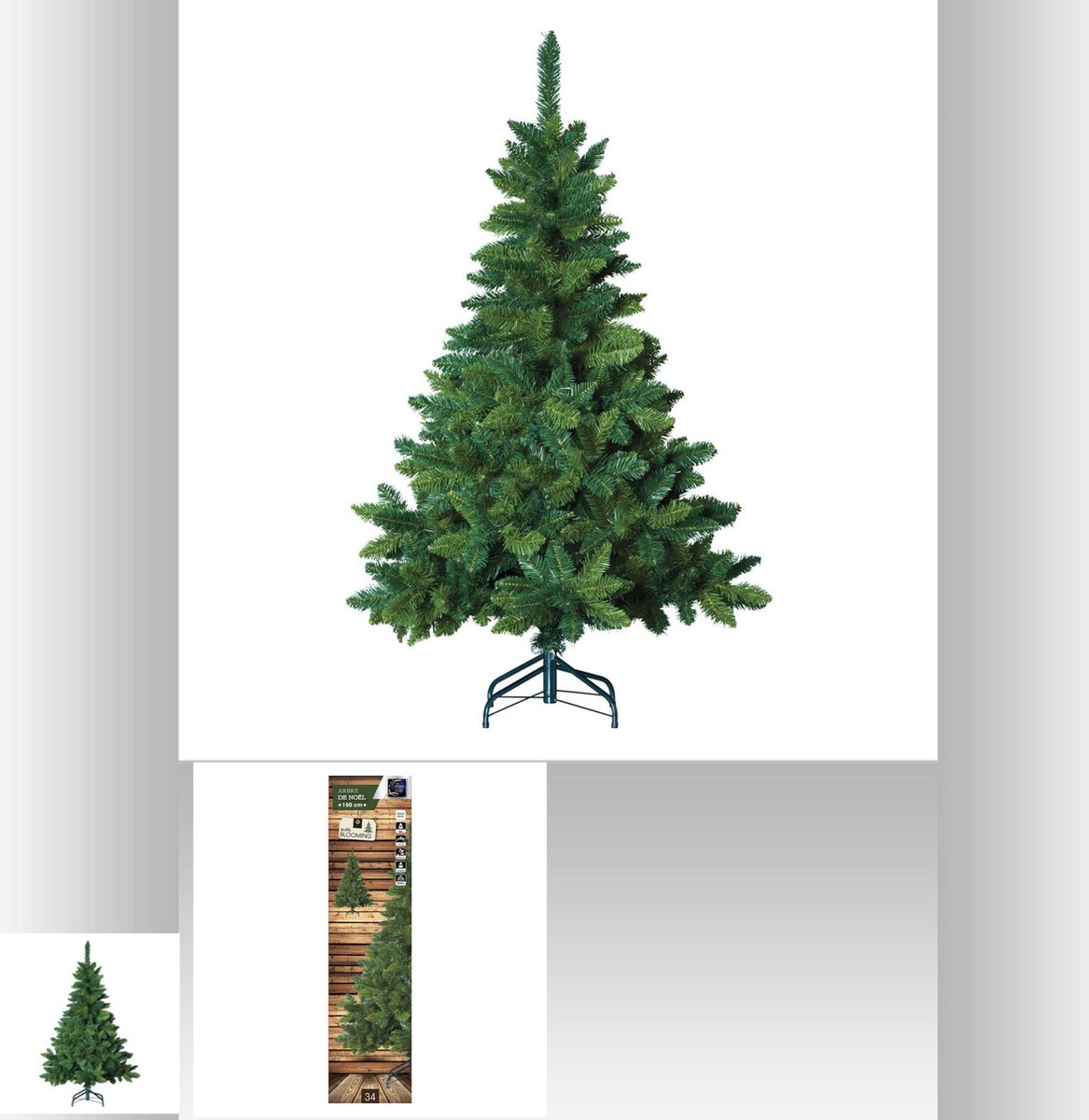 Blooming Kunstkerstboom Groen 150 cm