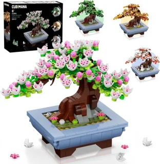 Bonsai bouwset met kersenbloesem