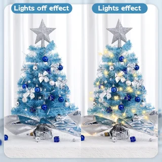 Boraboi® Compacte kunstkerstboom 45 cm Blauw