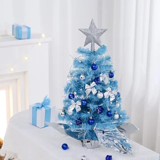 Boraboi® Compacte kunstkerstboom 45 cm Blauw