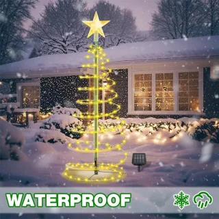 Boraboi® Solar Kerstboom Buitenverlichting 60 cm