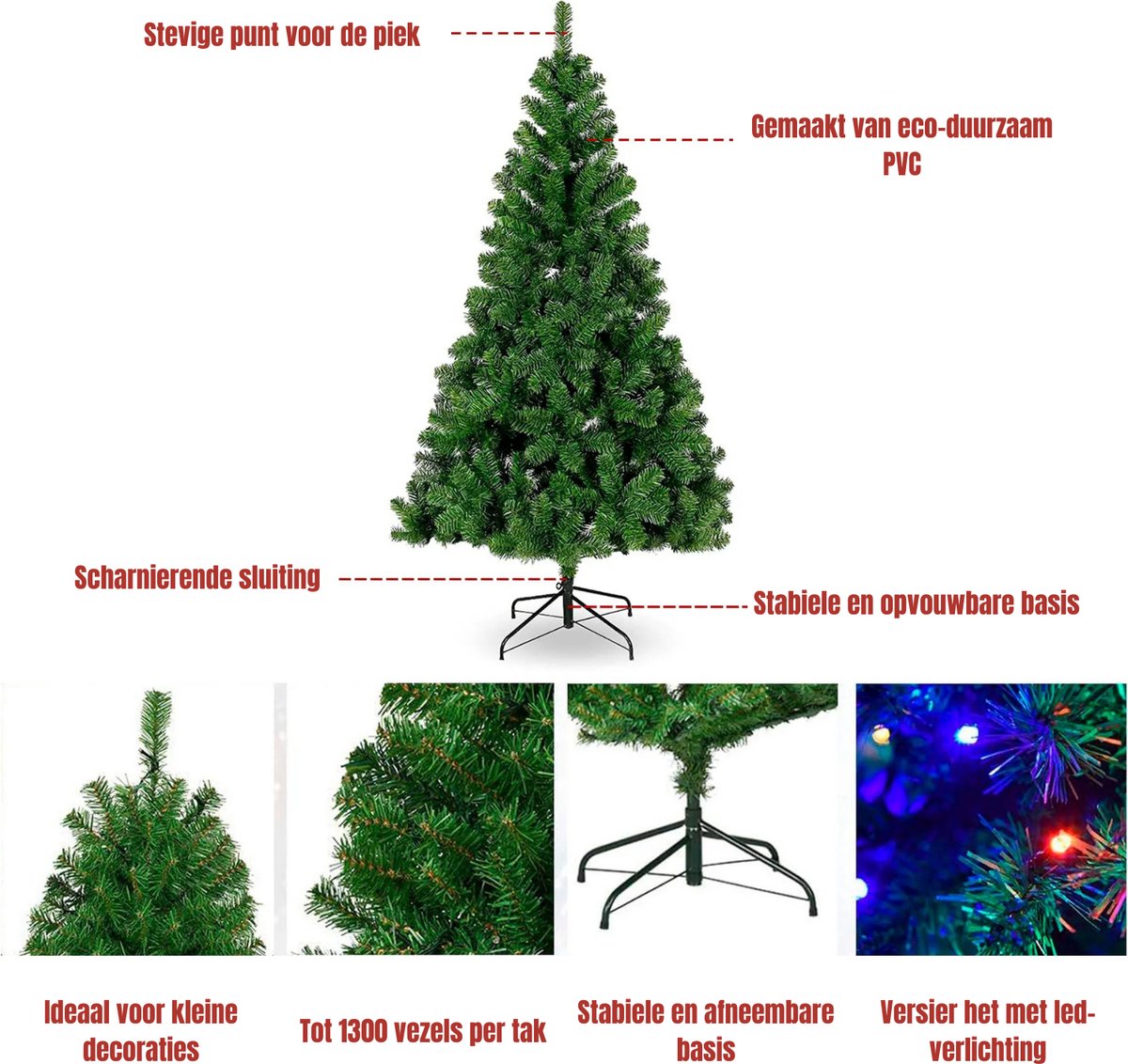 Botec kunstkerstboom 180 cm Eco PVC