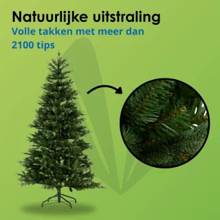 Buitenkado Luxe Kunstkerstboom 210 cm Groen
