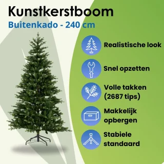 Buitenkado Luxe Kunstkerstboom 240 cm
