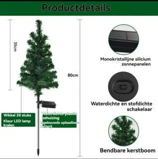 Buitenkerstboom 80 cm