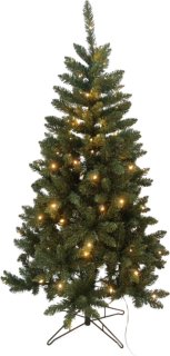 Buxibo Groene PVC Kerstboom 180cm Metalen Standaard 150 LED Warm Wit