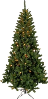 Buxibo Groene PVC Kerstboom 180cm Metalen Standaard 150 LED Warm Wit