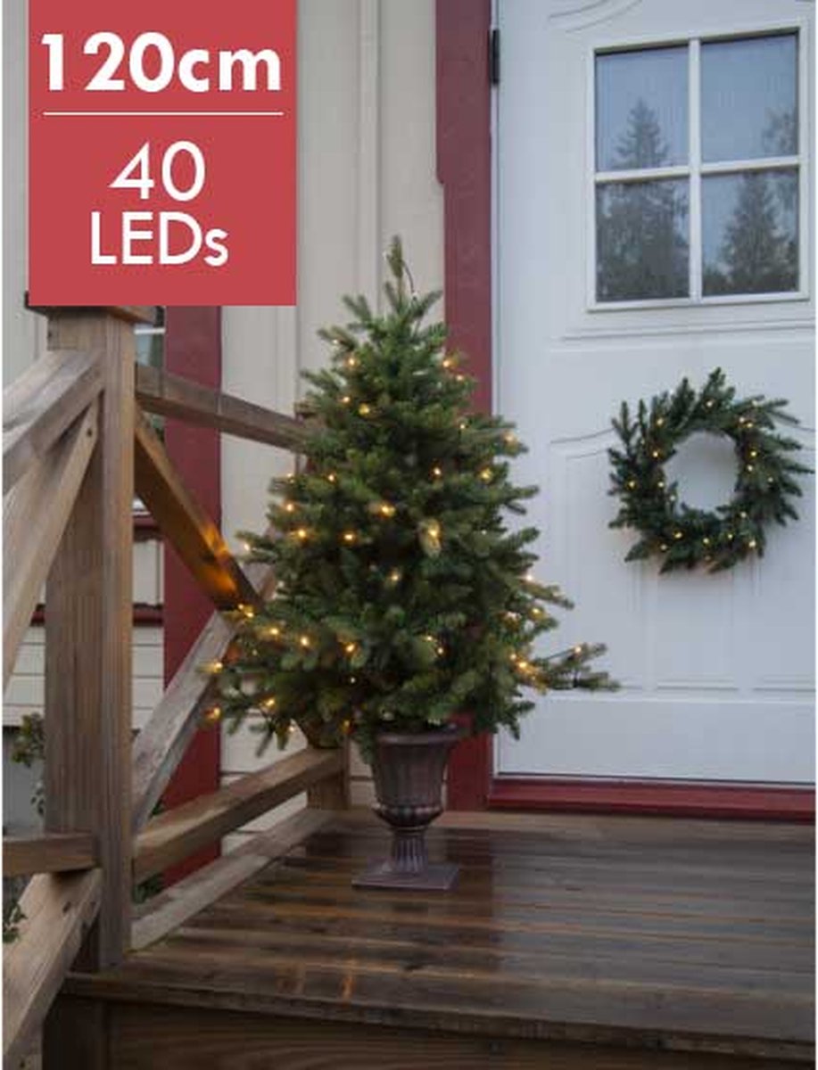 Byske Led Kerstboom 120cm Warm Wit met Pot