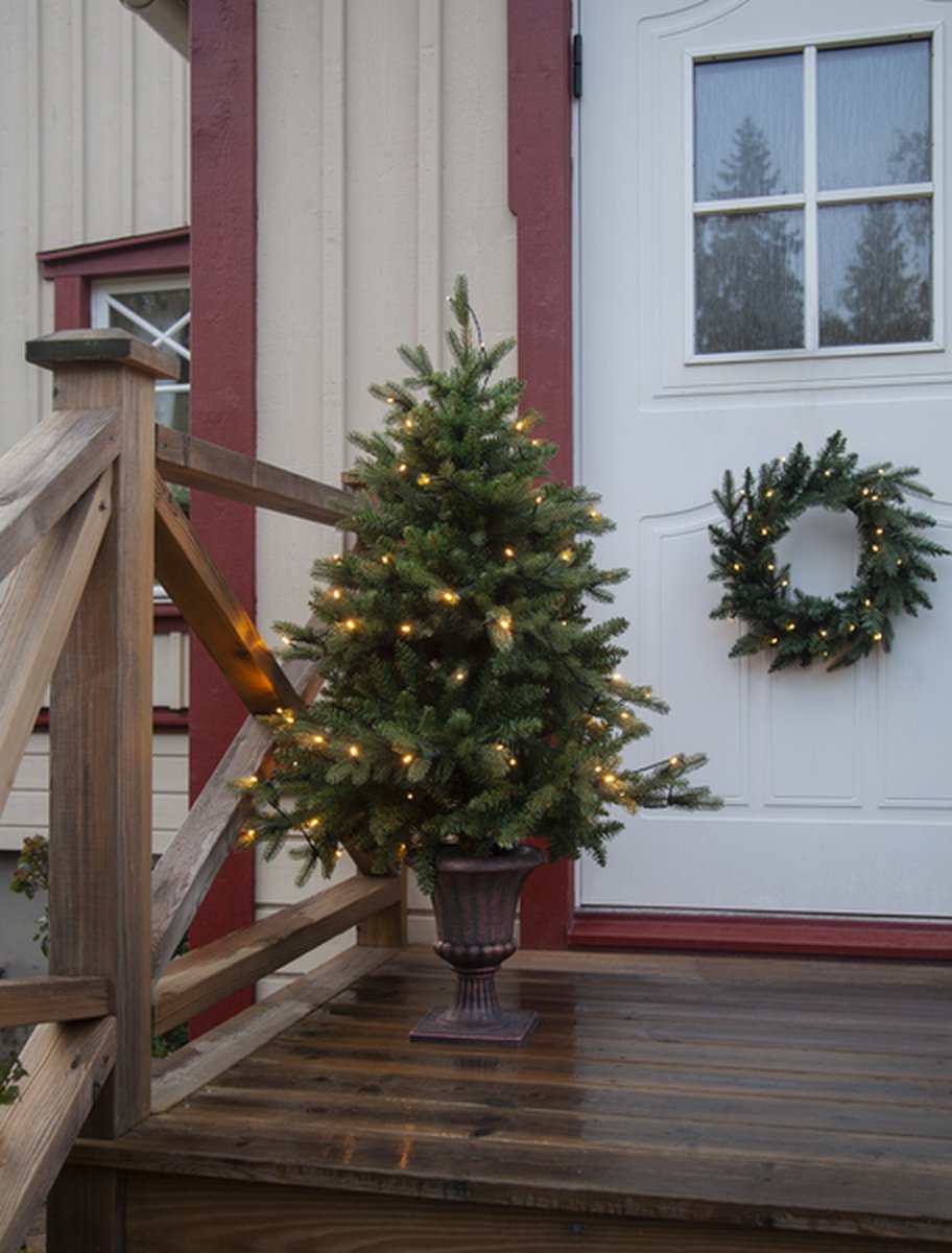 Byske Led Kerstboom 120cm Warm Wit met Pot