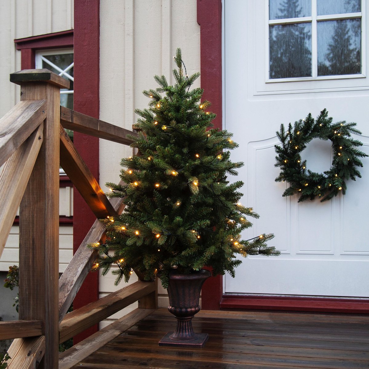 Byske Led Kerstboom 120cm Warm Wit met Pot