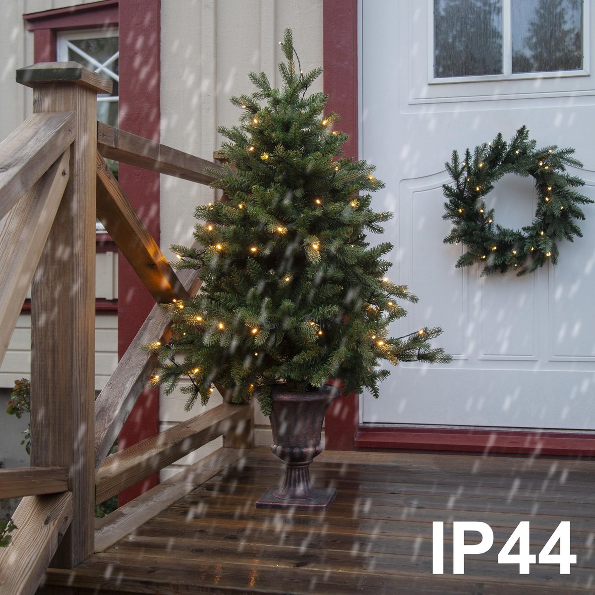Byske Led Kerstboom 120cm Warm Wit met Pot