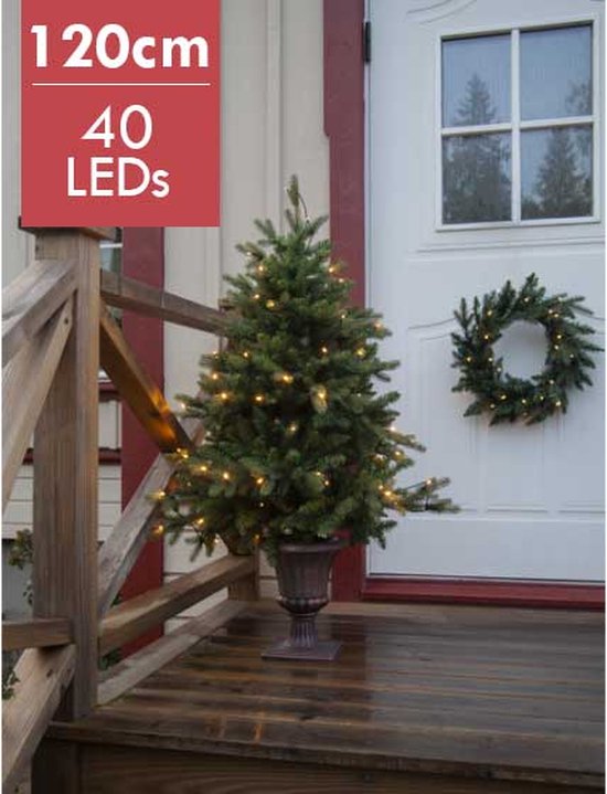Byske Led Kerstboom 120cm Warm Wit met Pot