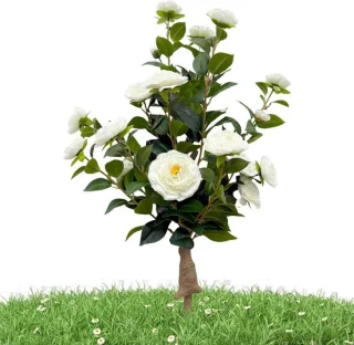 Camellia kunstboom 88 cm - wit