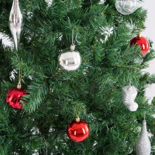 Casaria 150 cm PE Kerstboom met LED verlichting groen