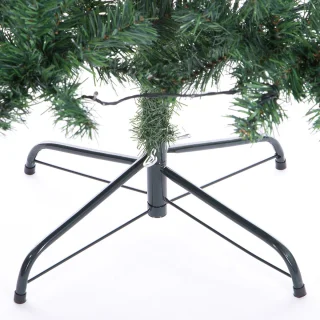 Casaria 150 cm PE Kerstboom met LED verlichting groen