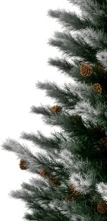 Casaria Kerstboom 180cm PVC Groen-Wit
