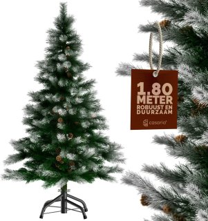 Casaria Kerstboom 180cm PVC Groen-Wit