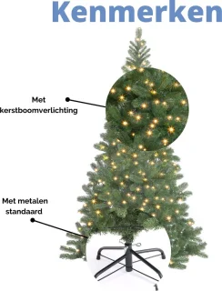 Casaria Kunstkerstboom 140cm Groen