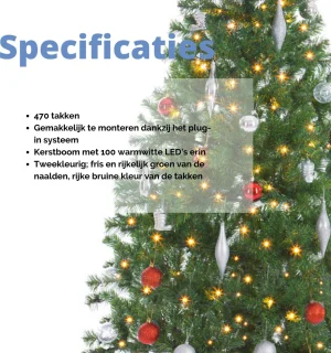 Casaria Kunstkerstboom 140cm Groen