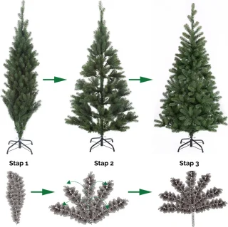 Casaria Kunstkerstboom 140cm Groen