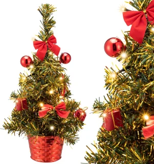CASARIA Mini Kunstkerstboom 36cm USB Groen