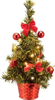CASARIA Mini Kunstkerstboom 36cm USB Groen
