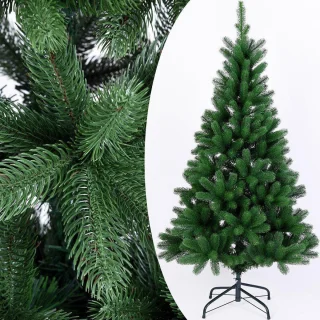 Casaria PE Kerstboom 140 cm Groen Metalen Voet