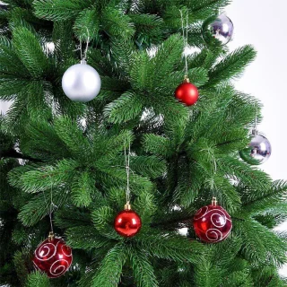 Casaria PE Kerstboom 180 cm Groen Metalen Voet