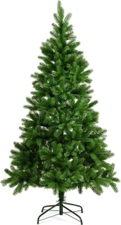 Casaria PE Kerstboom 180 cm Groen Metalen Voet