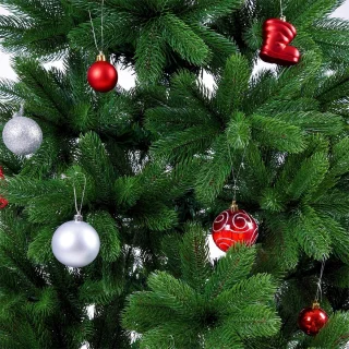 Casaria PE Kerstboom 180 cm Groen Metalen Voet