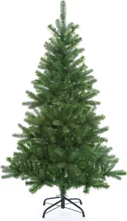 Casaria PVC Kerstboom 140 cm Groen Metalen Voet